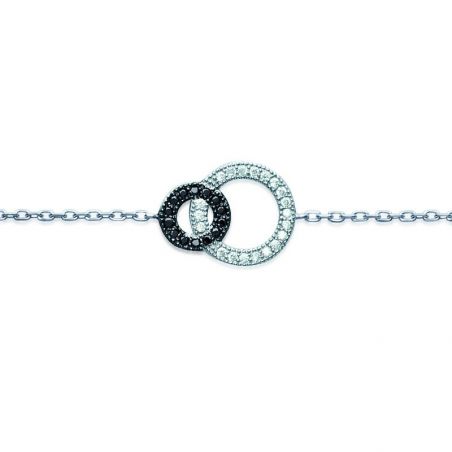 Bracelet argent 925 rhodie oz microserti