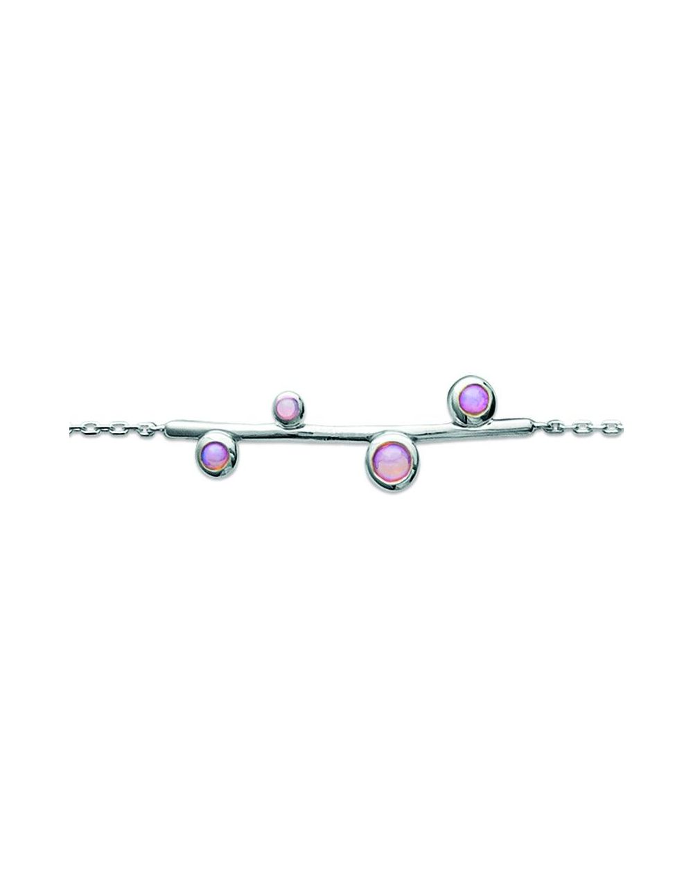 Bracelet argent 925 rhodie ps