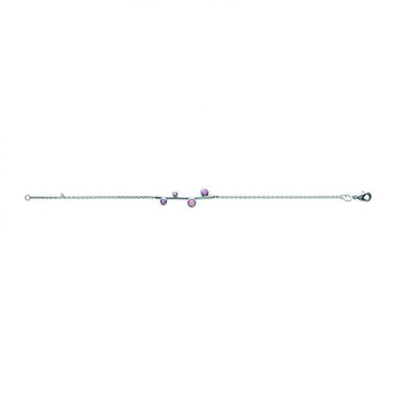 Bracelet argent 925 rhodie ps