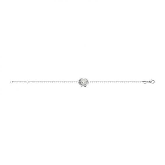 Bracelet argent 925 rhodie nacre