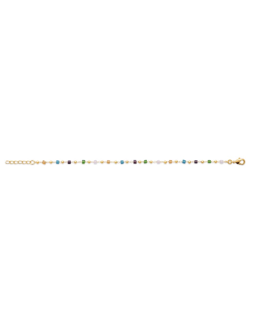 Bracelet pl-or 750 3mic cristal