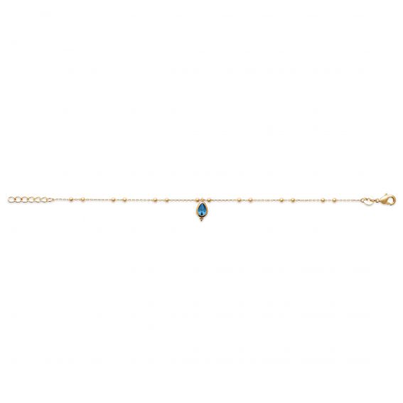 Bracelet pl-or 750 3mic ps - bracelet en plaqué or