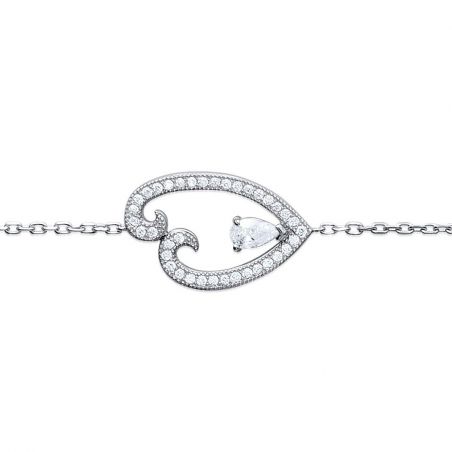 Bracelet argent 925 rhodie oz microserti