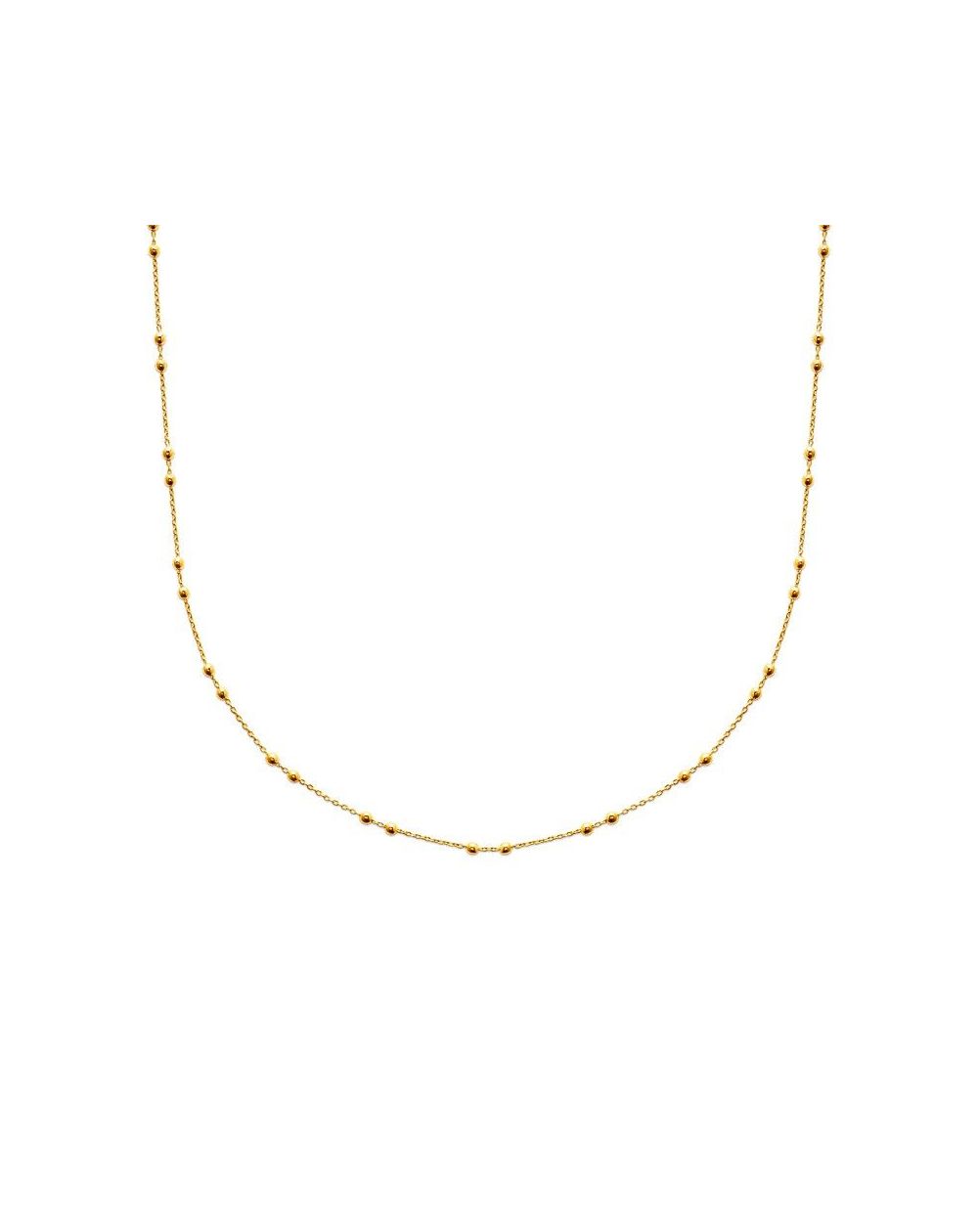 Collier pl-or 750 3mic