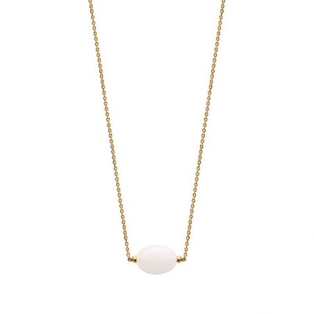 Collier pl-or 750 3mic quartz