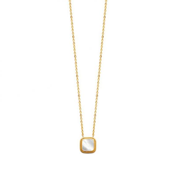 Collier pl-or 750 3mic nacre