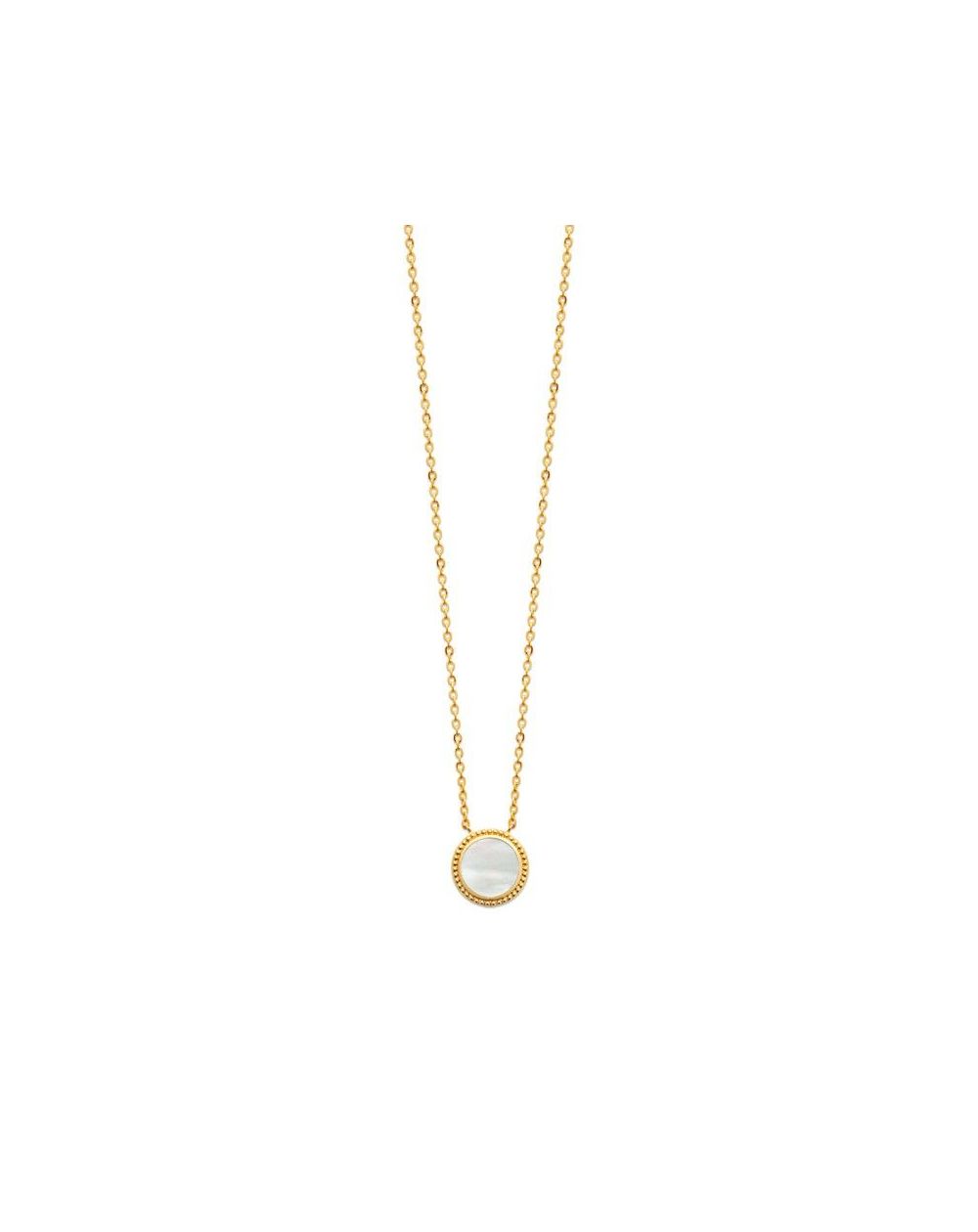 Collier pl-or 750 3mic nacre