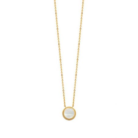 Collier pl-or 750 3mic nacre