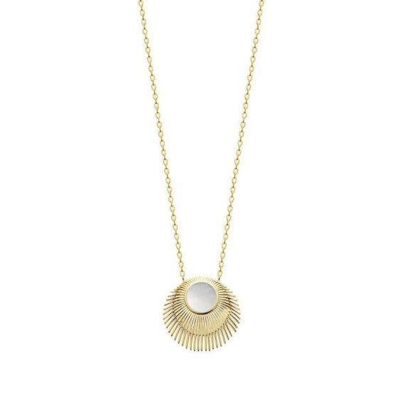 Collier pl-or 750 3mic nacre