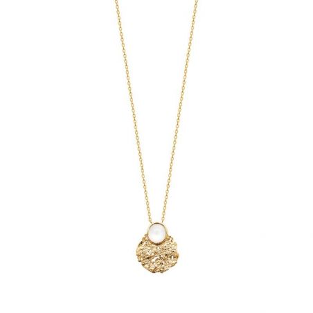 Collier pl-or 750 3mic oz imit onyx