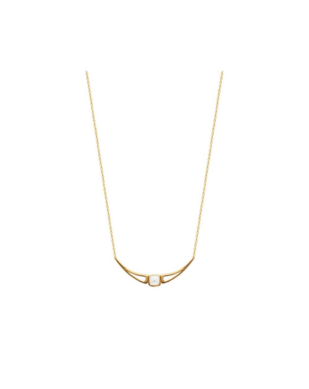 Collier pl-or 750 3mic nacre