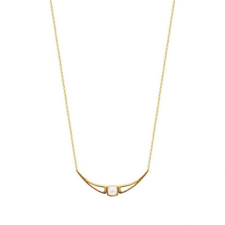 Collier pl-or 750 3mic nacre