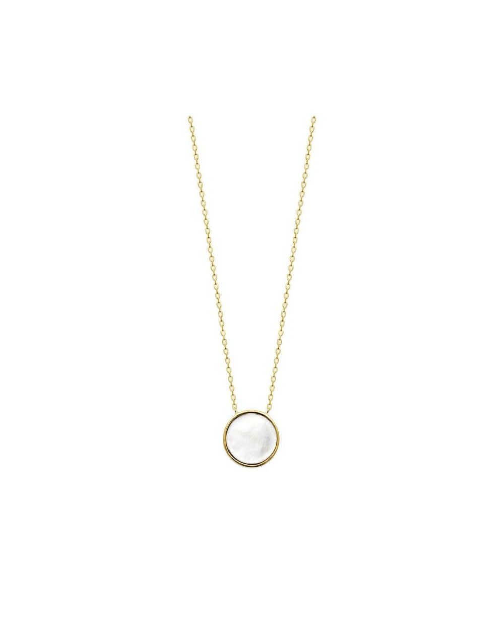 Collier pl-or 750 3mic nacre