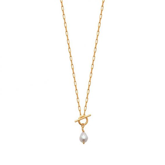 Collier pl-or 750 3mic biwa