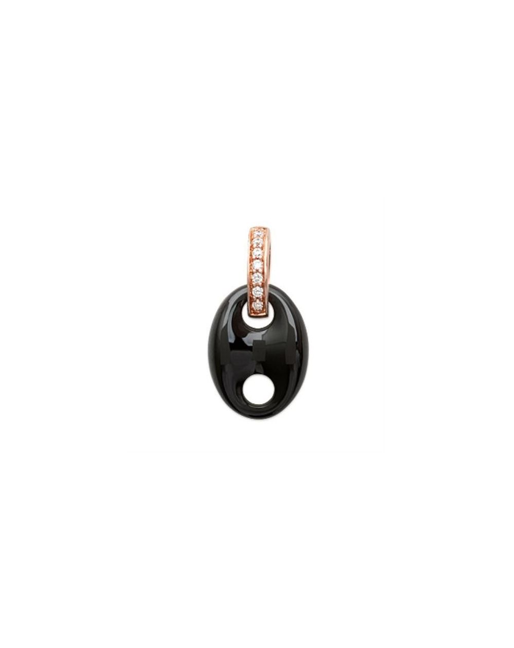 Pendentif pl-or 750 3mic rose oz ceramique