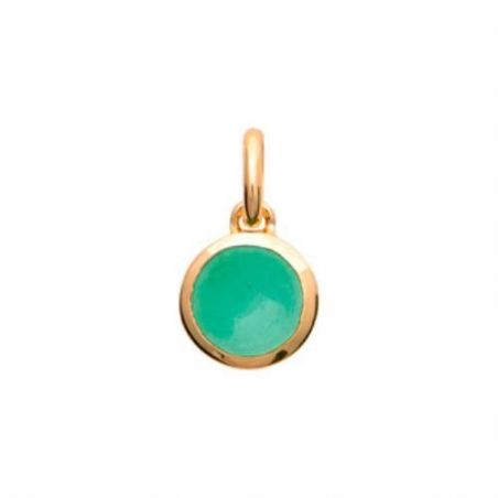 Pendentif pl-or 750 3mic aventurine