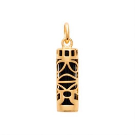 Pendentif pl-or 750 3mic imit onyx