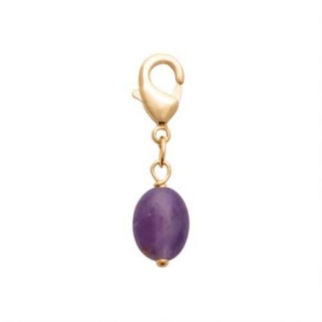 Pendentif pl-or 750 3mic amethyste