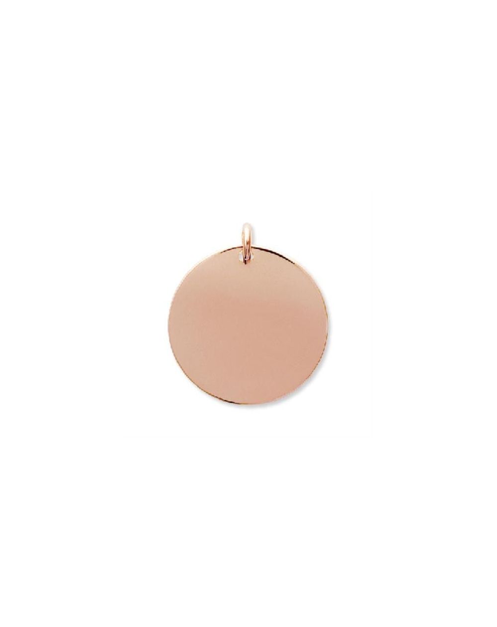 Pendentif pl-or 750 3mic rose