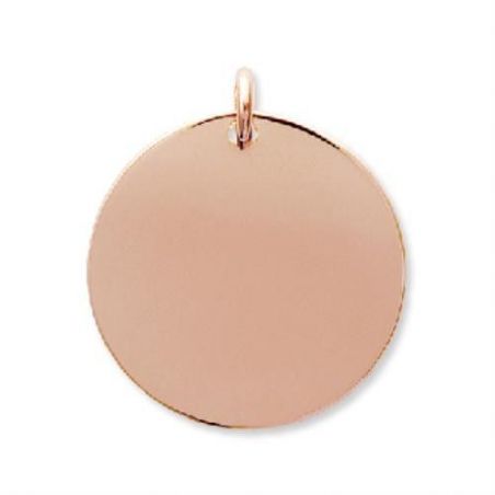 Pendentif pl-or 750 3mic rose