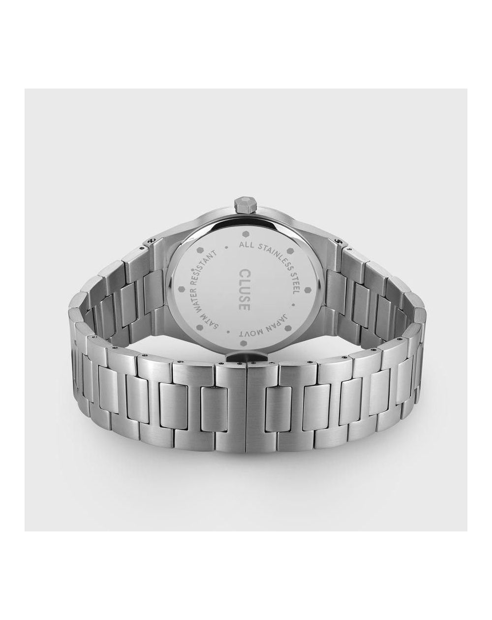 CLUSE Watch - Triomphe Steel White Pearl, Silver Color