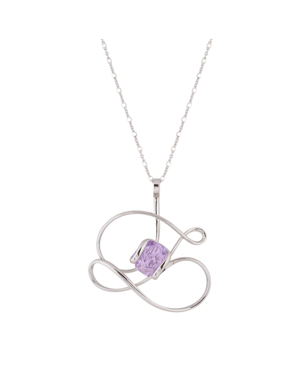 ovale Swarovski munt kristal ketting