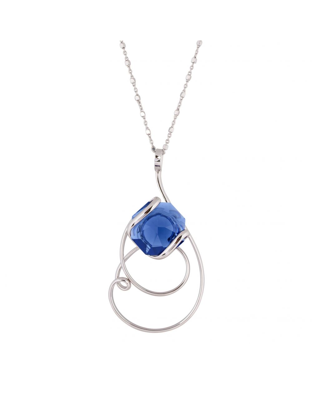 Collier Andrea Marazzini - Cristal Swarovski Octagon Dark Blue