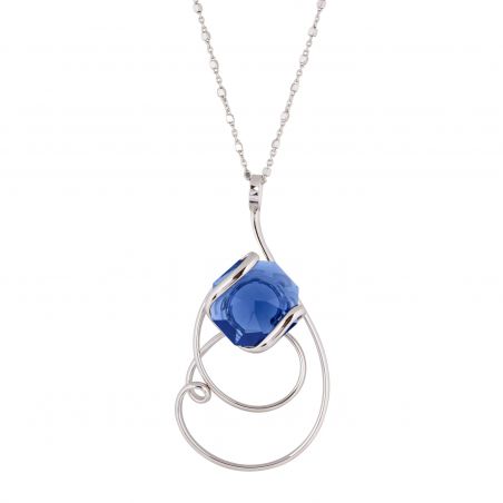 ovale Swarovski munt kristal ketting