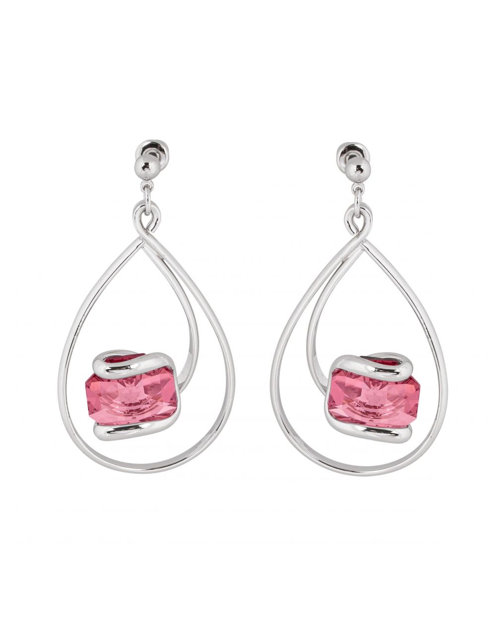 Boucles d'oreille Andrea Marazzini - Octagon Antique Pink Longues Wave