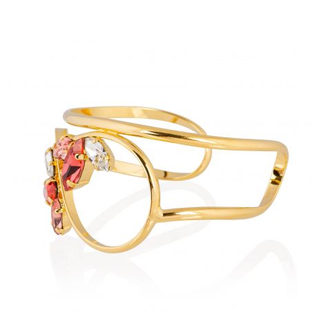 Andrea Marazzini bijoux - Bracelet cristal Swarovski Navette Rose Peach Printemps