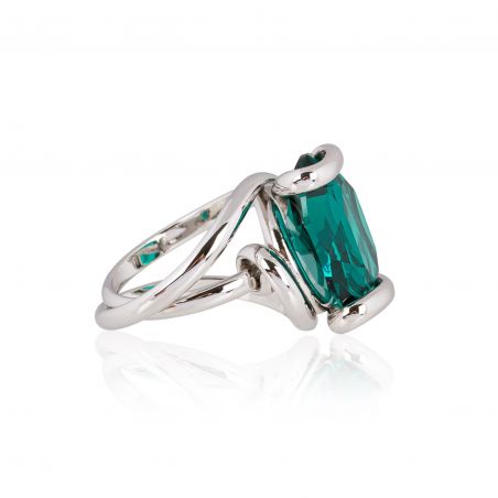 Andrea Marazzini - Bague cristal Swarovski Ovale Emerald