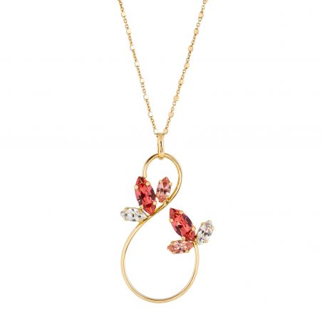 Collier Andrea Marazzini - Cristal Swarovski Navette Rose Peach Printemps