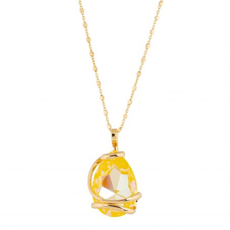 ovale Swarovski munt kristal ketting