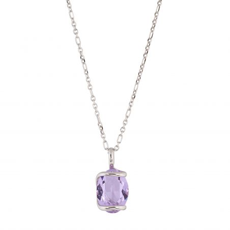 ovale Swarovski munt kristal ketting