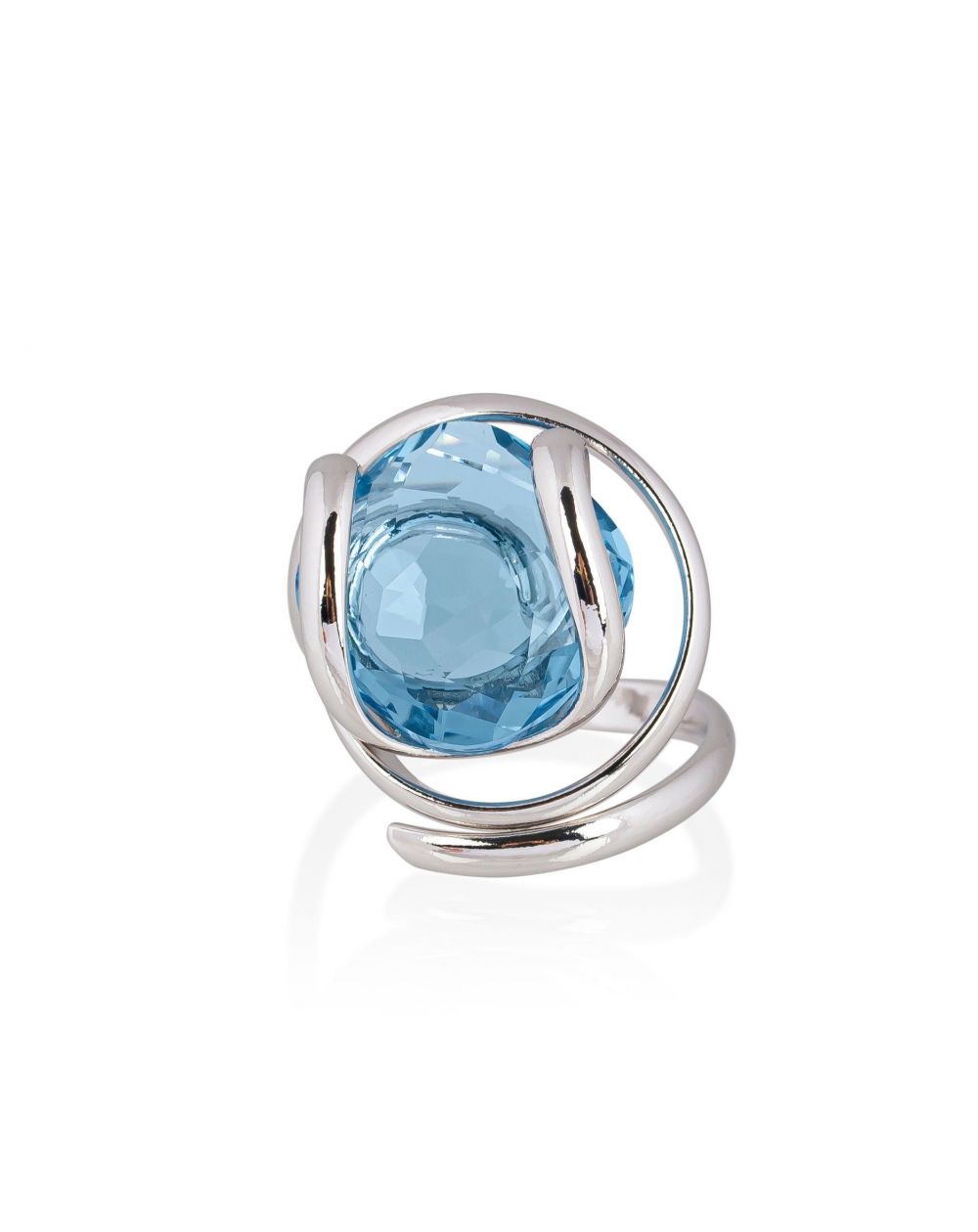 Andrea Marazzini - Bague cristal Swarovski Riflessi Aquamarine