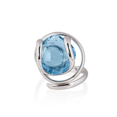 Andrea Marazzini - Bague cristal Swarovski Riflessi Aquamarine