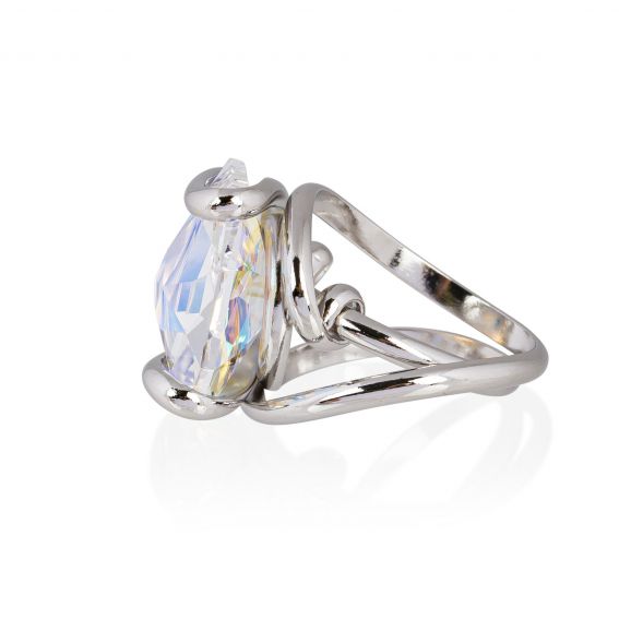 Andrea Marazzini - Bague cristal Swarovski Octagon AB