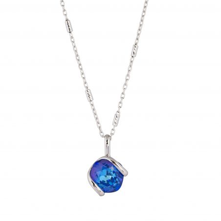 ovale Swarovski munt kristal ketting