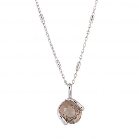 ovale Swarovski munt kristal ketting