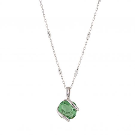 ovale Swarovski munt kristal ketting