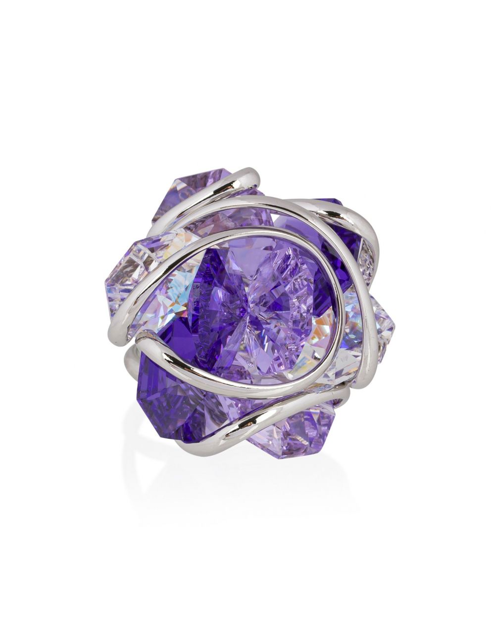 Andrea Marazzini - Bague cristal Swarovski  Flower F14 Violet