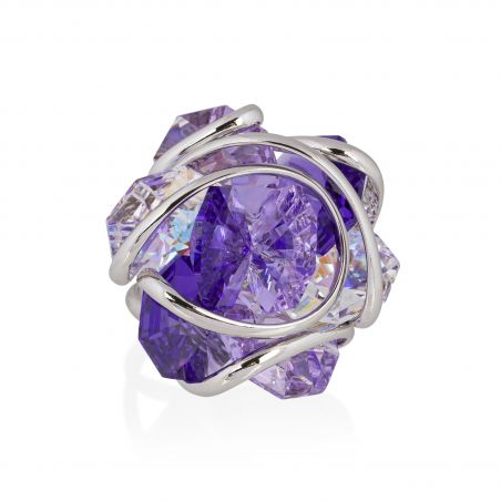 Andrea Marazzini - Bague cristal Swarovski  Flower F14 Violet