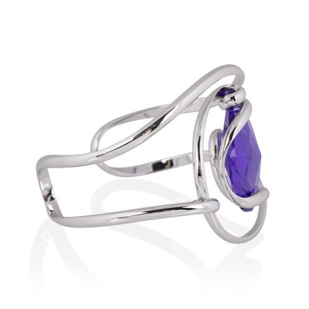 Andrea Marazzini bijoux - Bracelet cristal Swarovski Drop Violet BR1