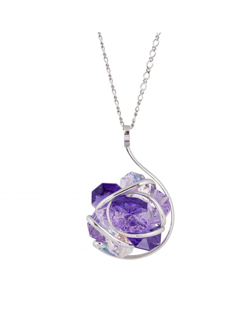 Collier Andrea Marazzini - Cristal Swarovski Flower F14 Violet