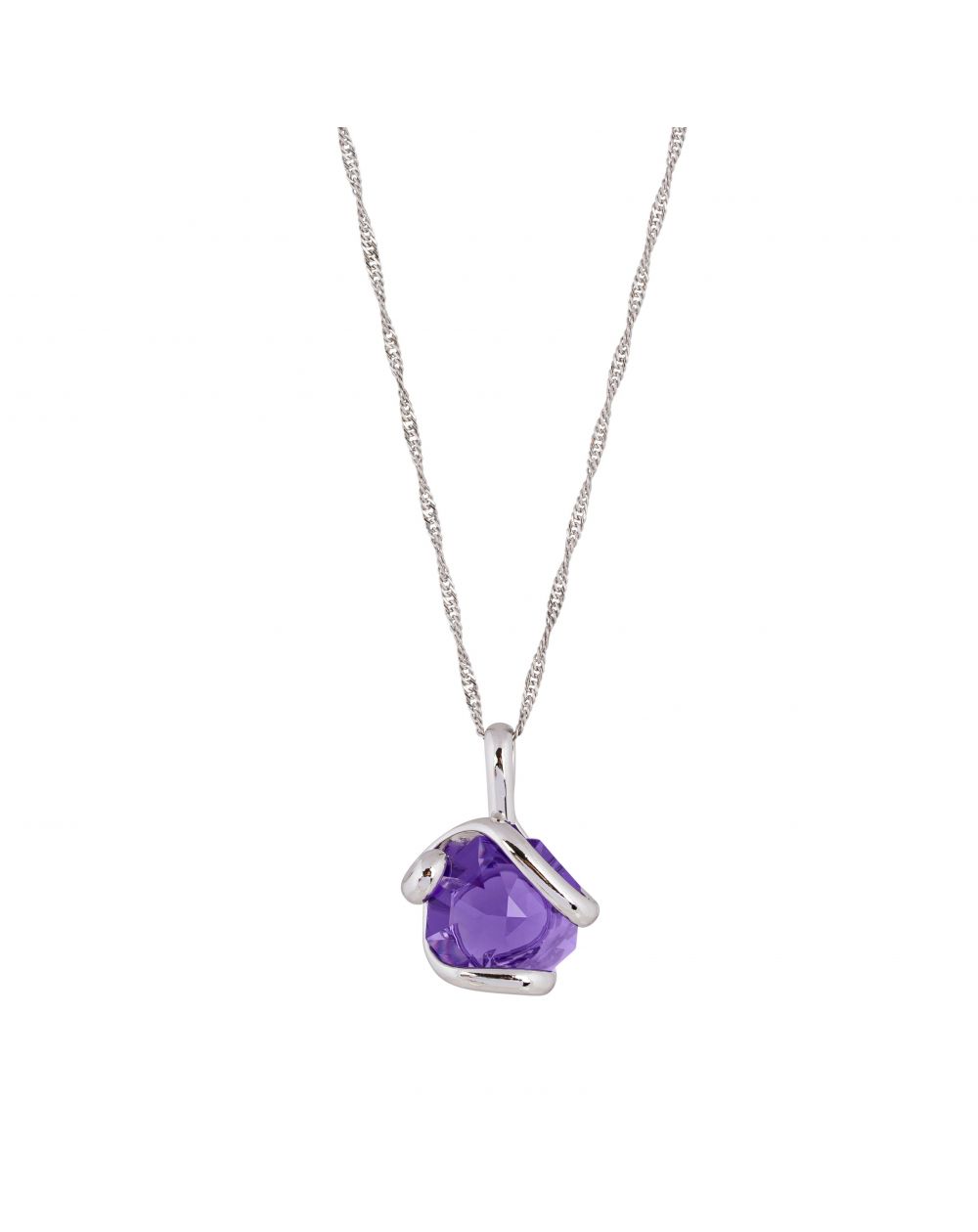 Collier Andrea Marazzini - Cristal Swarovski Octagon Violet