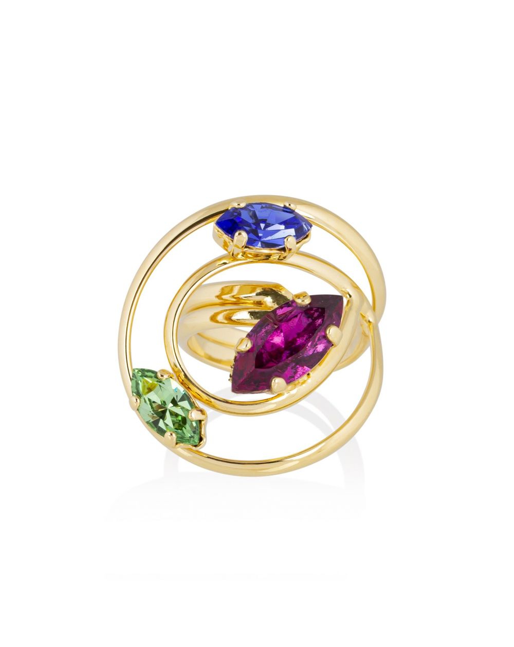 Andrea Marazzini - Bague cristal Swarovski Navette F09 Arlequine Mon Rêve