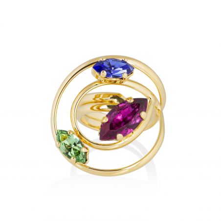 Andrea Marazzini - Bague cristal Swarovski Navette F09 Arlequine Mon Rêve