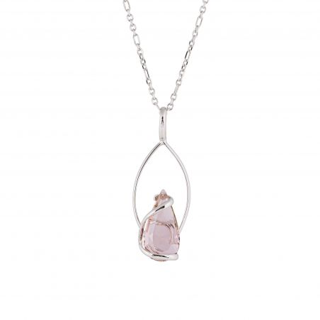 ovale Swarovski munt kristal ketting