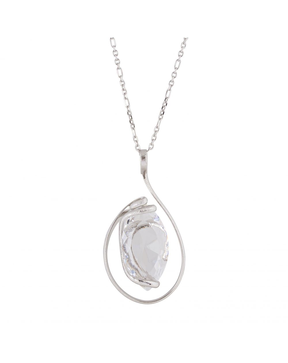 ovale Swarovski munt kristal ketting