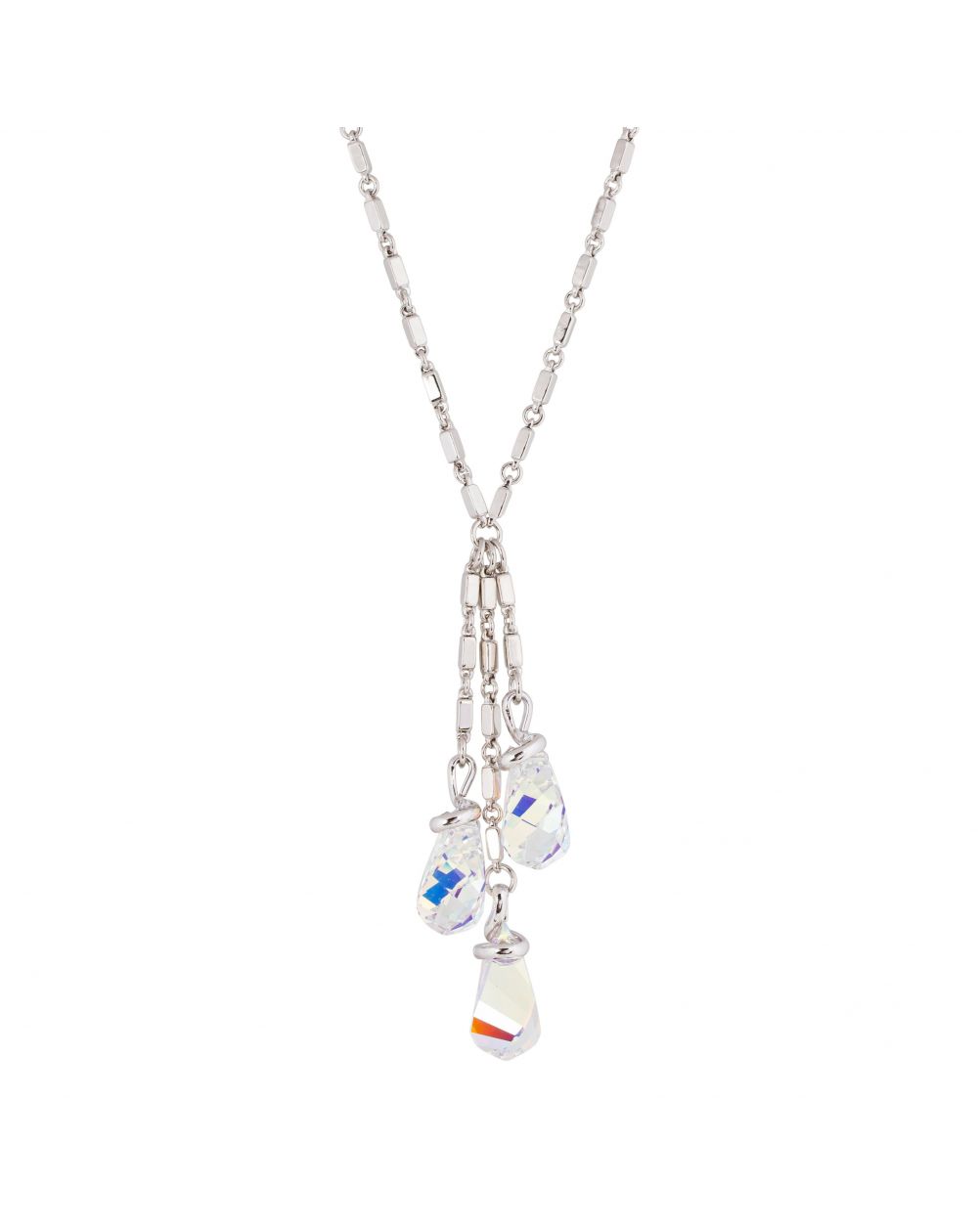 ovale Swarovski munt kristal ketting